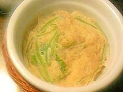 かにかまとレンジで作る、なんちゃって茶碗蒸し